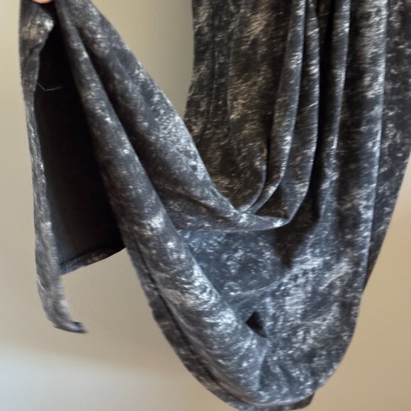 Stormy Grey Tie Dye Honey Punch Jersey Dress with Front Cut outs - Picture 5 of 9